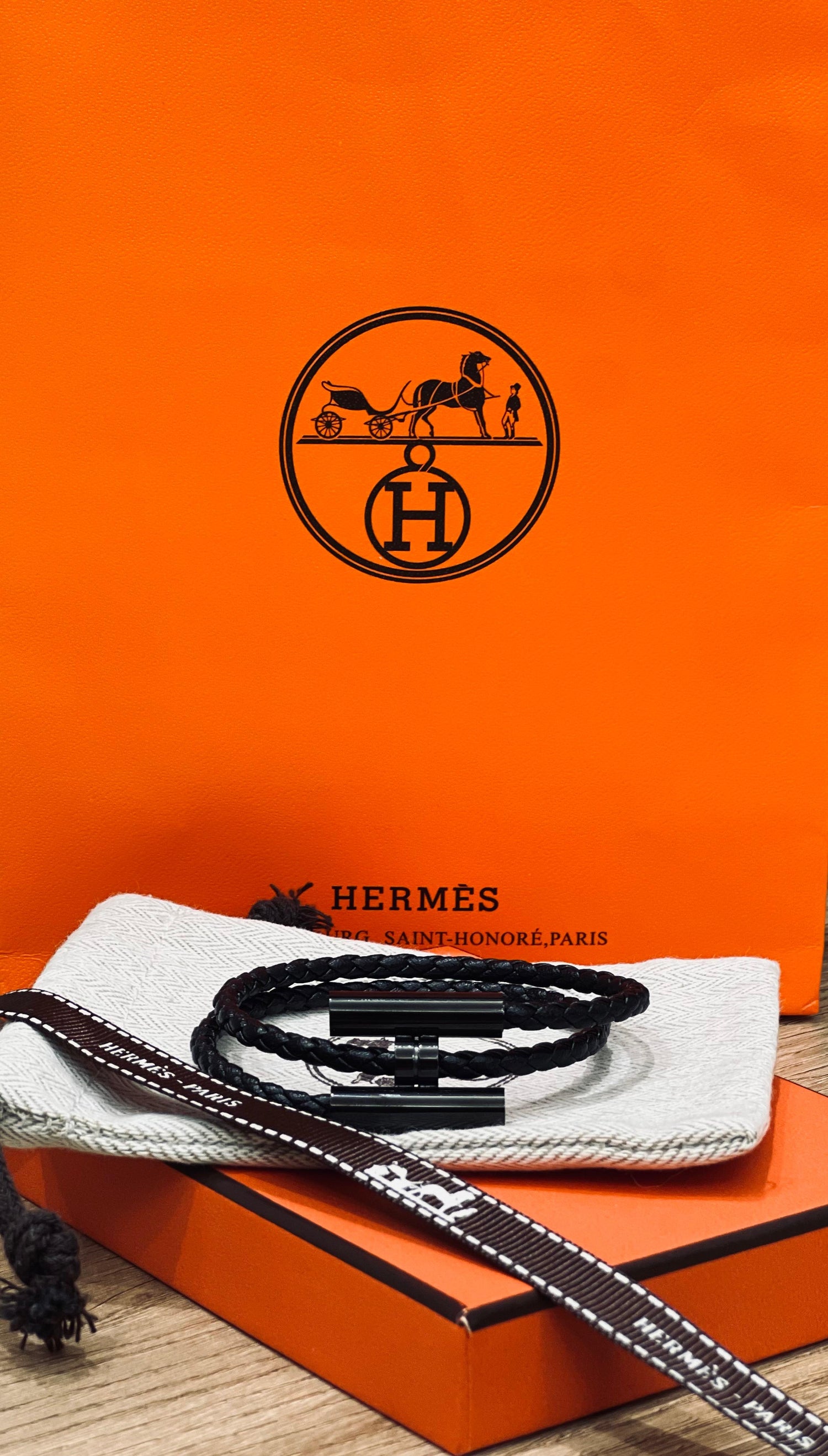 Hermès Leather Bracelet
