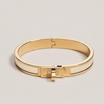 Hermes Kelly Clic Bracelet - Gold / Nude