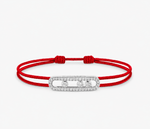 Messika Cord Bracelet - Red and Silver