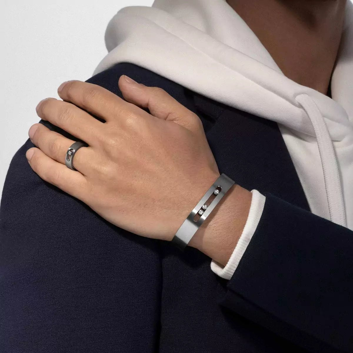 Messika Men’s Bangle - Silver