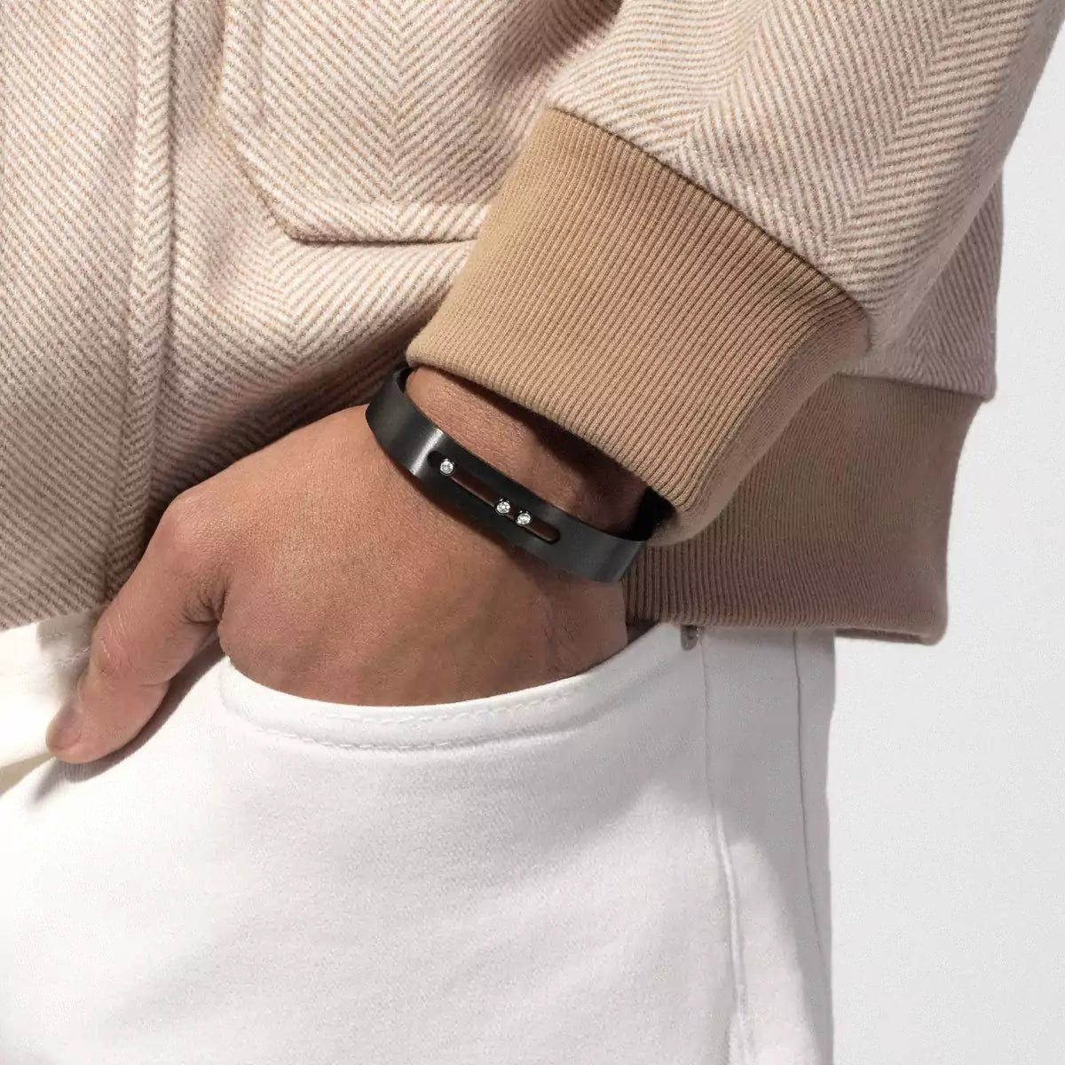 Messika Men’s Bangle - Black