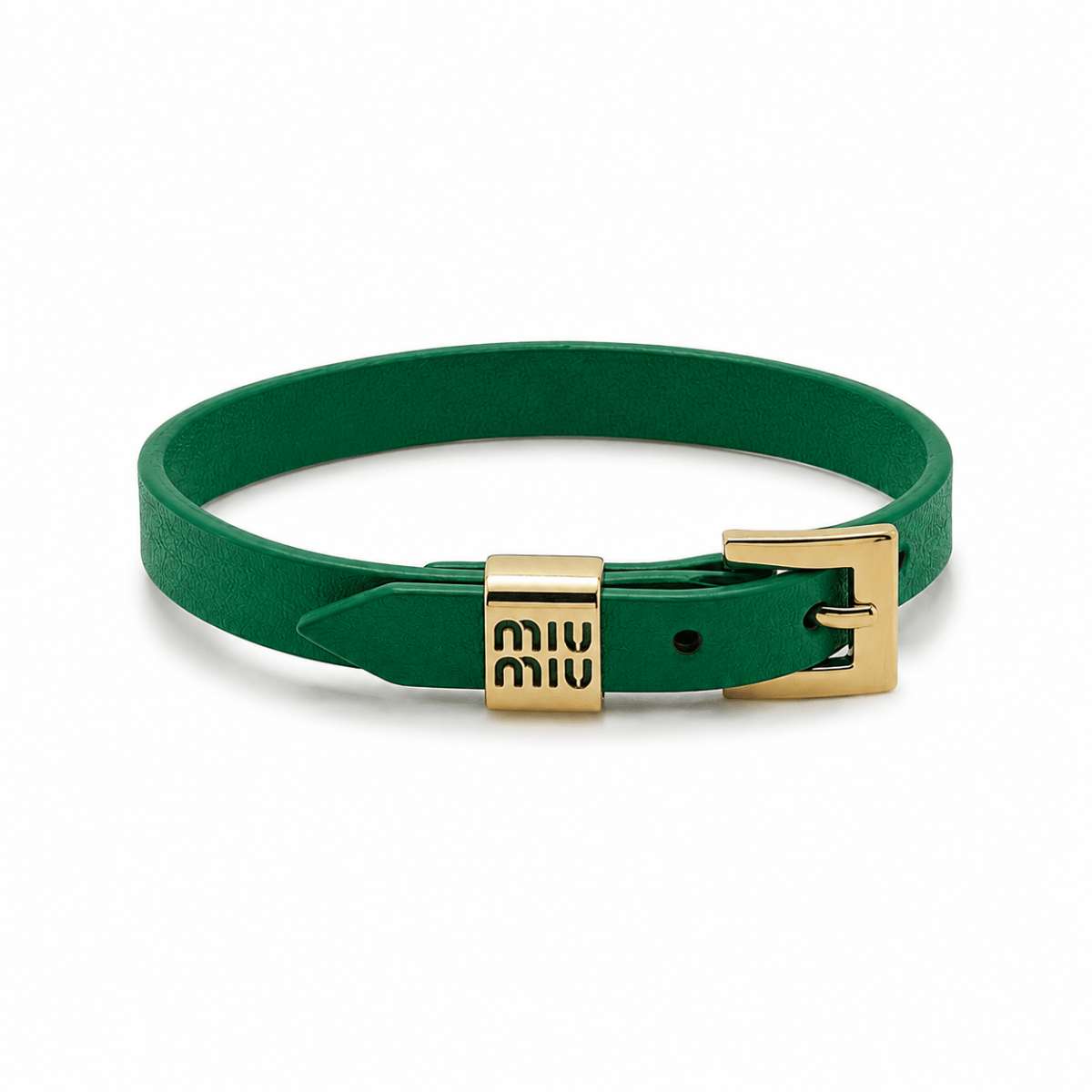 MiuMiu Leather Bracelet - WristWorthy