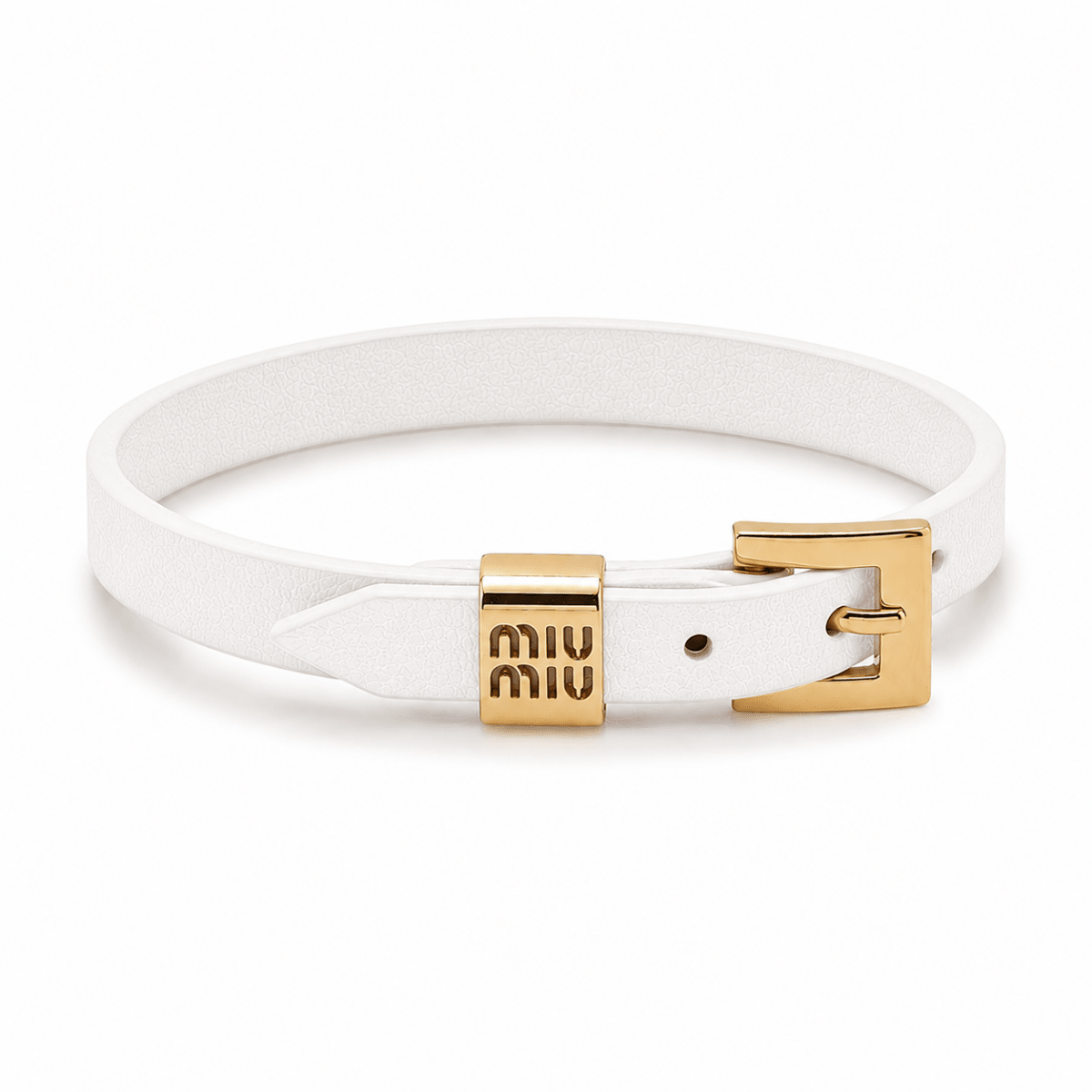 MiuMiu Leather Bracelet - WristWorthy
