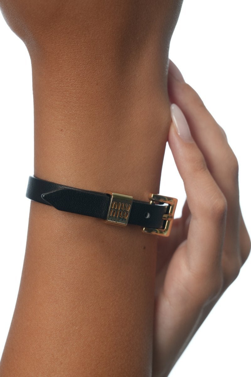 MiuMiu Leather Bracelet - WristWorthy