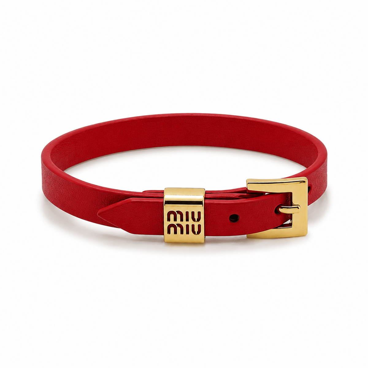 MiuMiu Leather Bracelet - WristWorthy