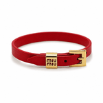 MiuMiu Leather Bracelet - WristWorthy