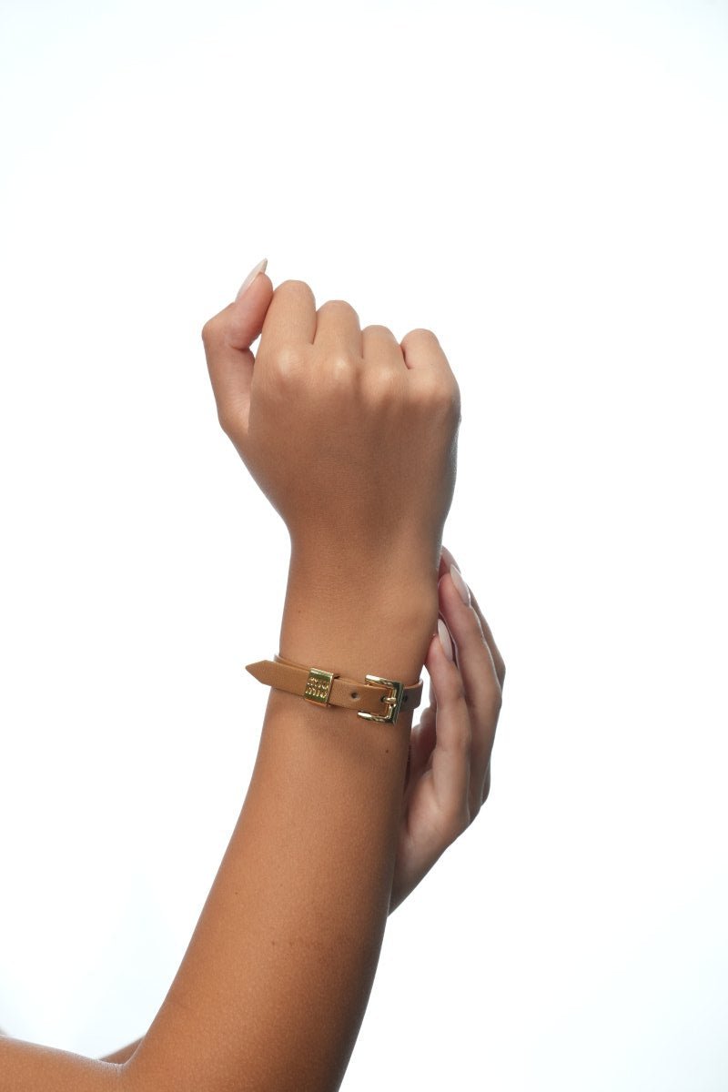 MiuMiu Leather Bracelet - WristWorthy
