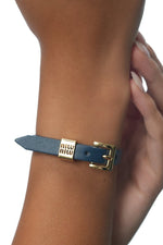 MiuMiu Leather Bracelet - WristWorthy