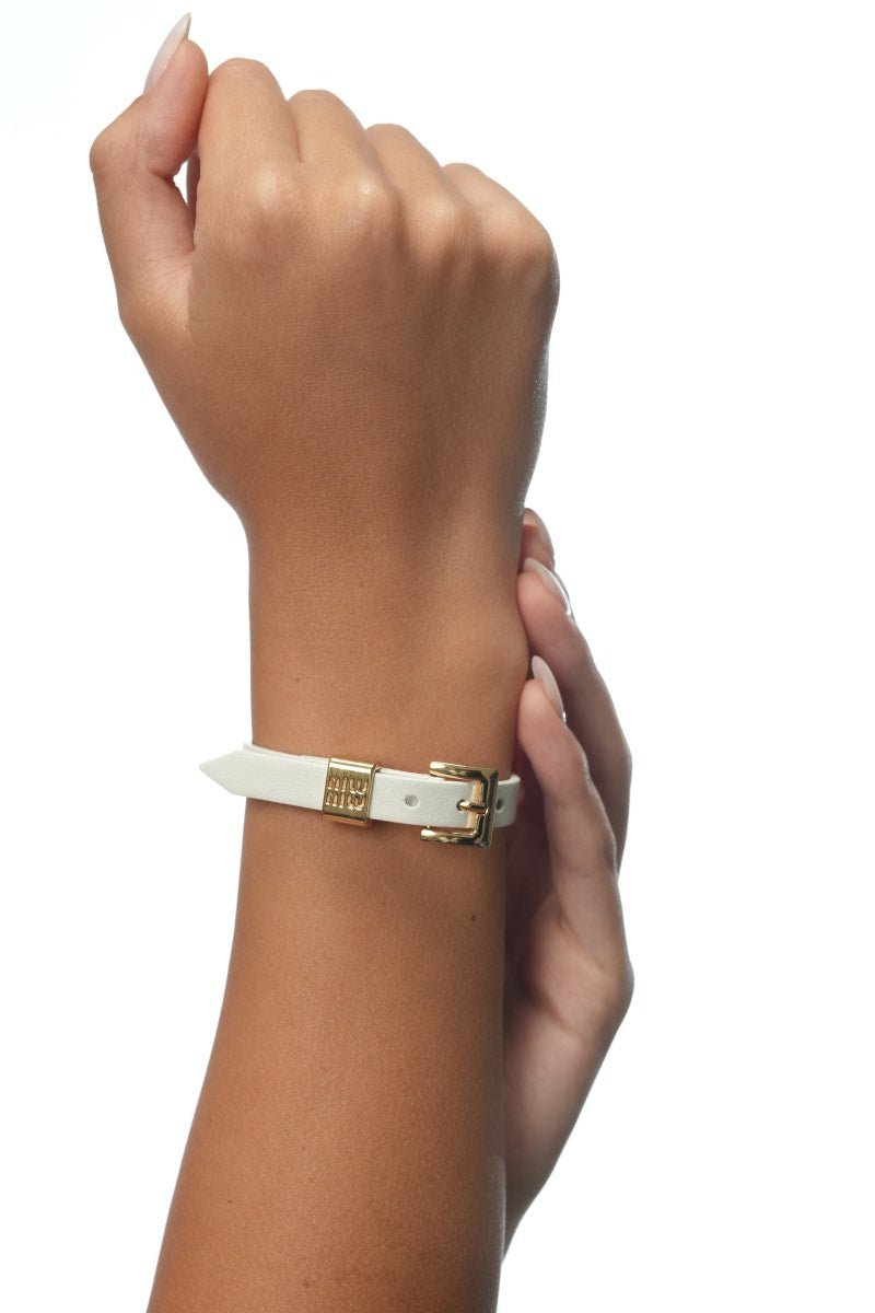 MiuMiu Leather Bracelet - WristWorthy