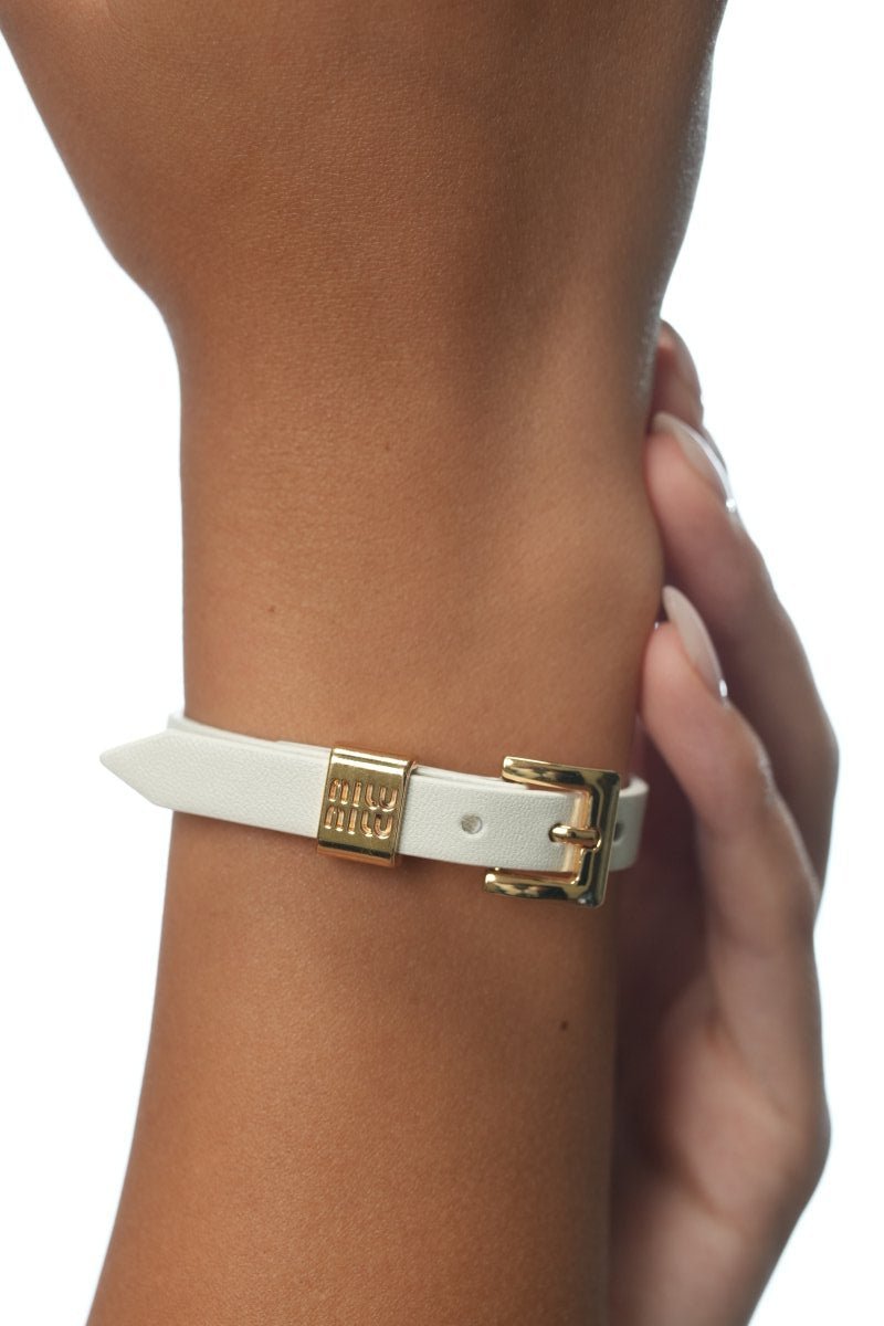 MiuMiu Leather Bracelet - WristWorthy