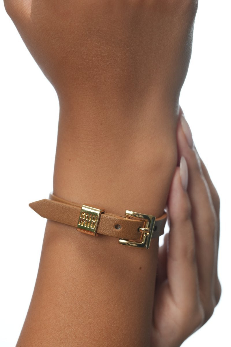 MiuMiu Leather Bracelet - WristWorthy