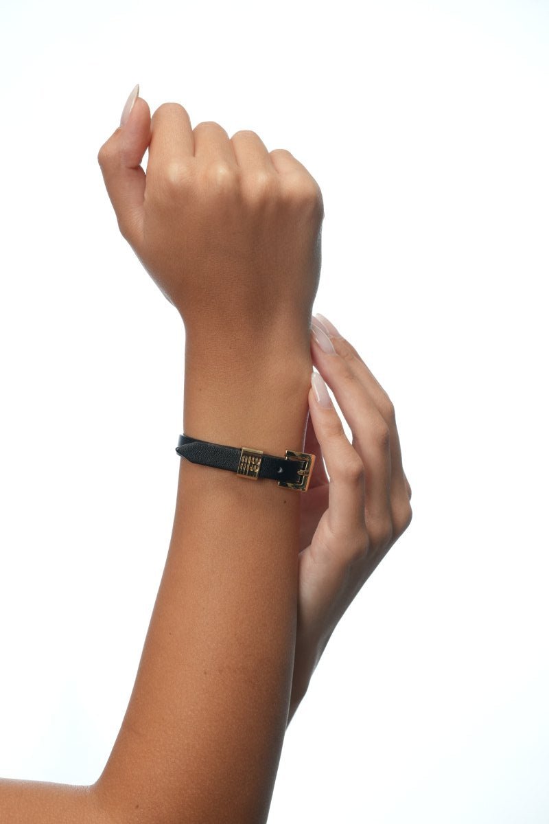 MiuMiu Leather Bracelet - WristWorthy