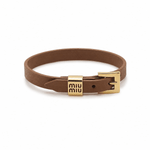 MiuMiu Leather Bracelet - WristWorthy