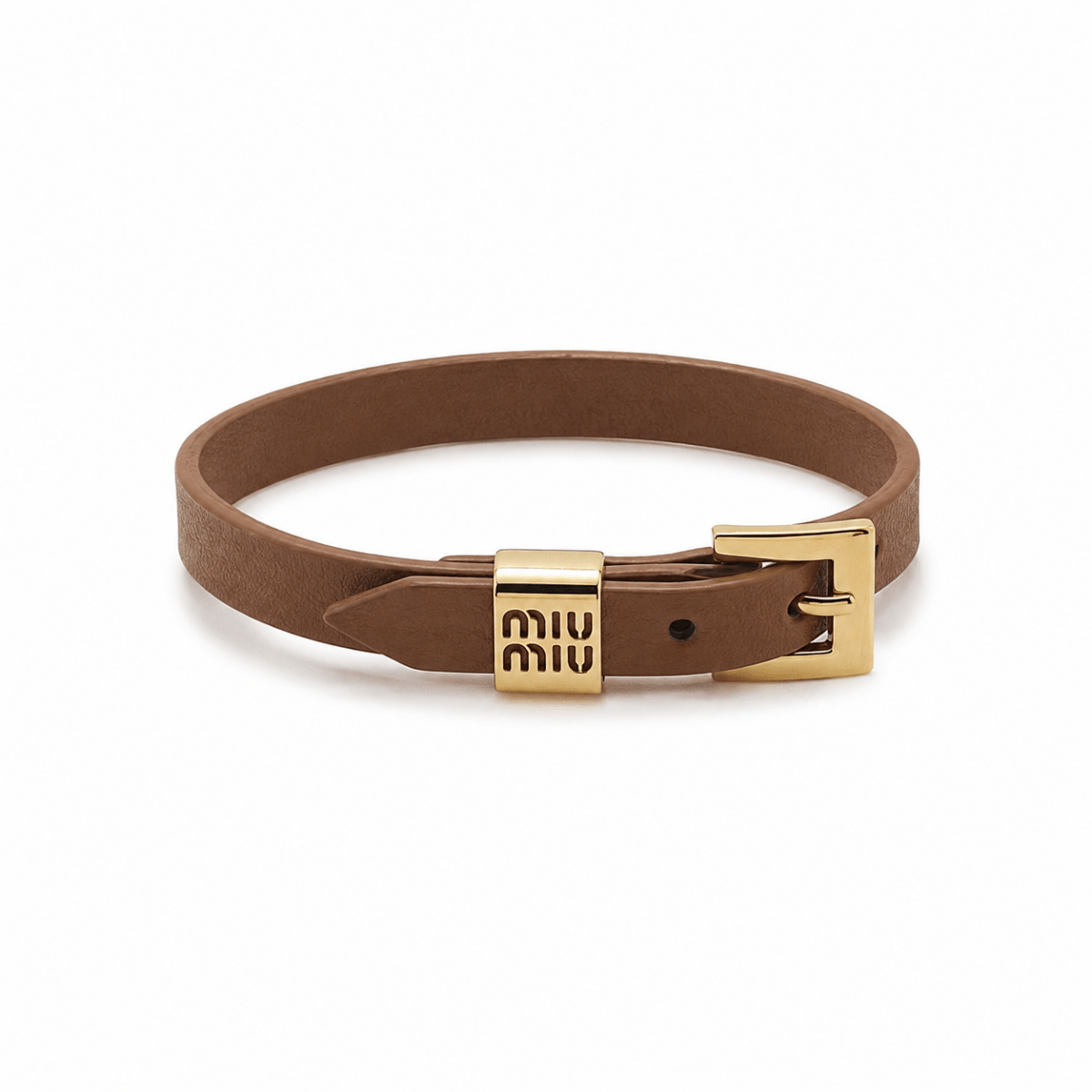 MiuMiu Leather Bracelet - WristWorthy