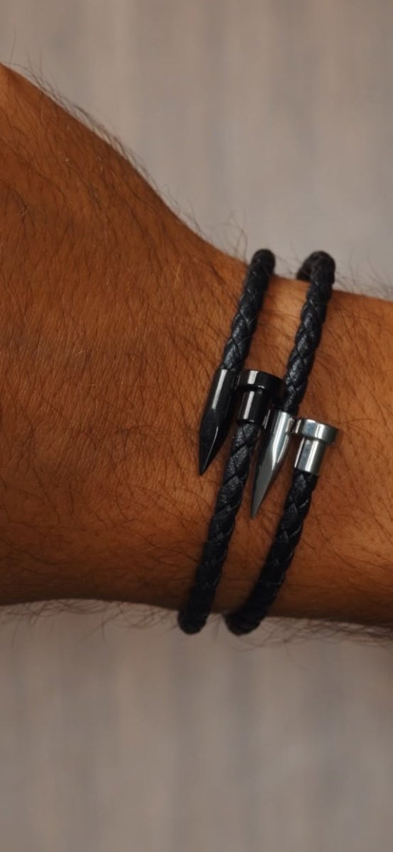 Nail Leather Bracelet - WristWorthy