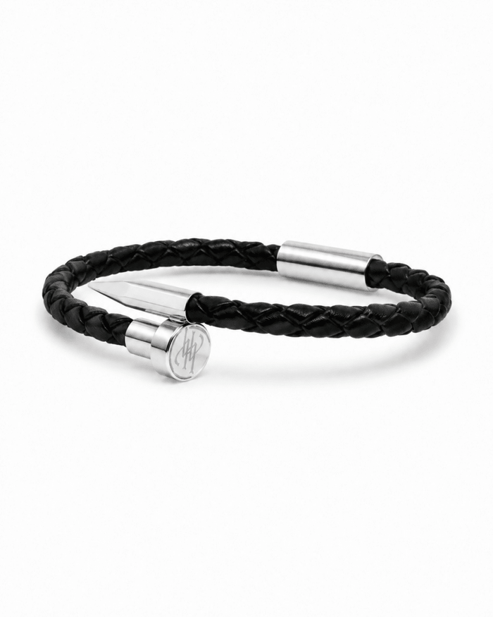 Nail Leather Bracelet