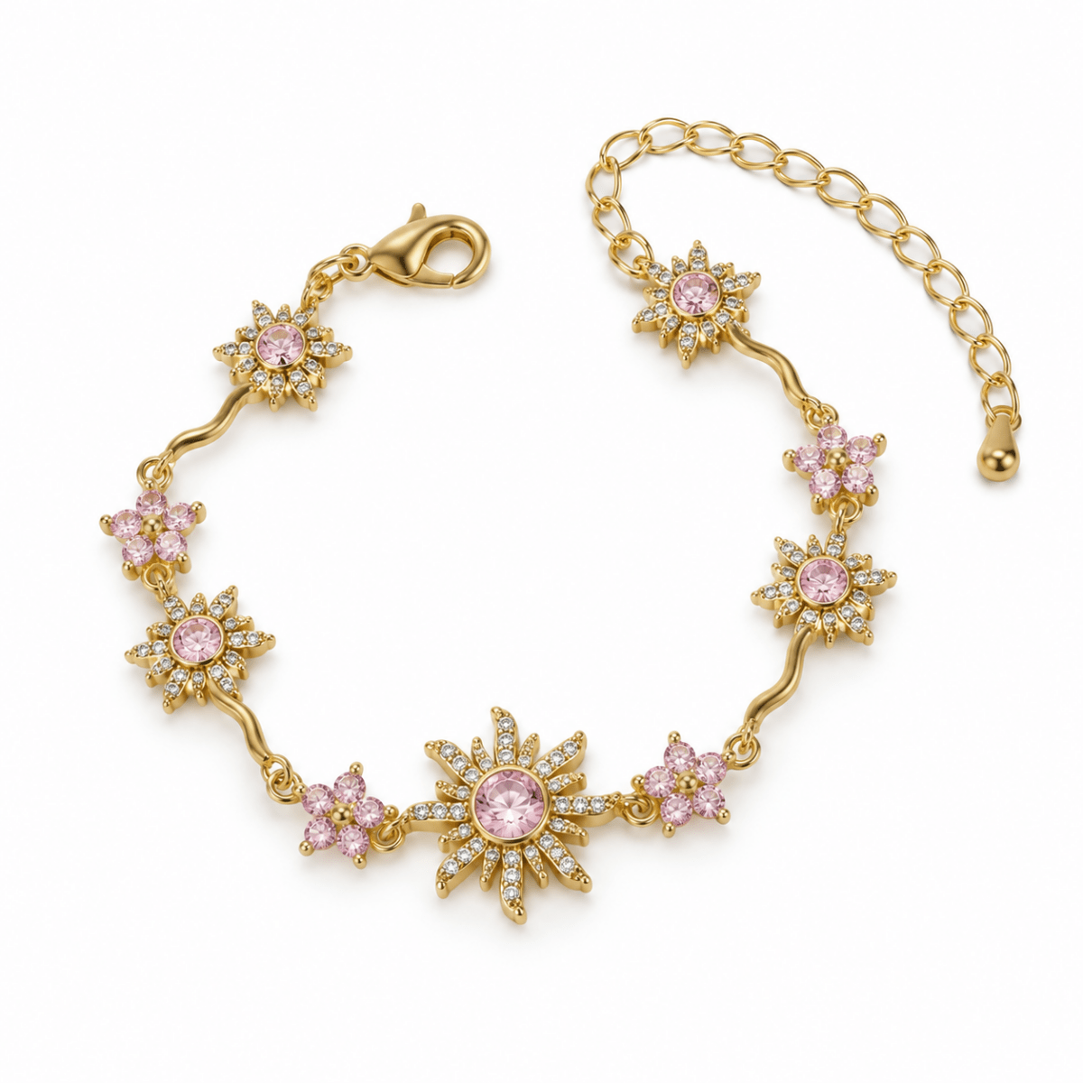 Rapunzel Bracelet - Pink Gold#pink-gold