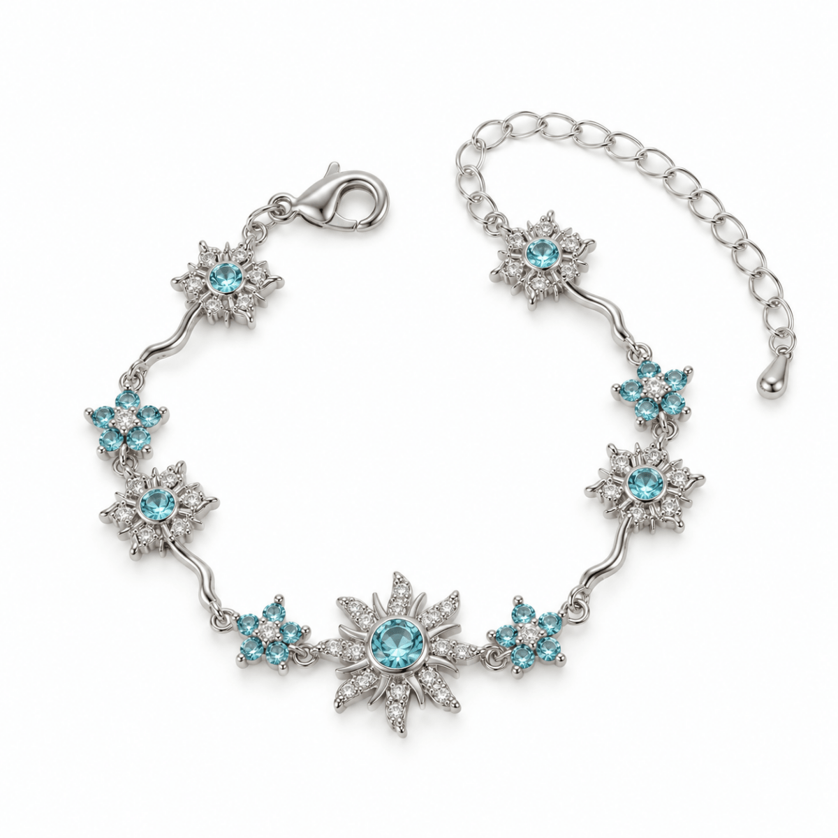 Rapunzel Bracelet - Blue Silver