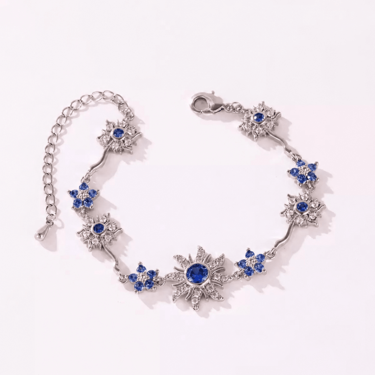 Rapunzel Bracelet - Blue Silver