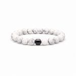 Stone Cord Bracelet - White Howlite