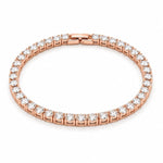 Tennis Unisex Bracelet - Rose Gold
