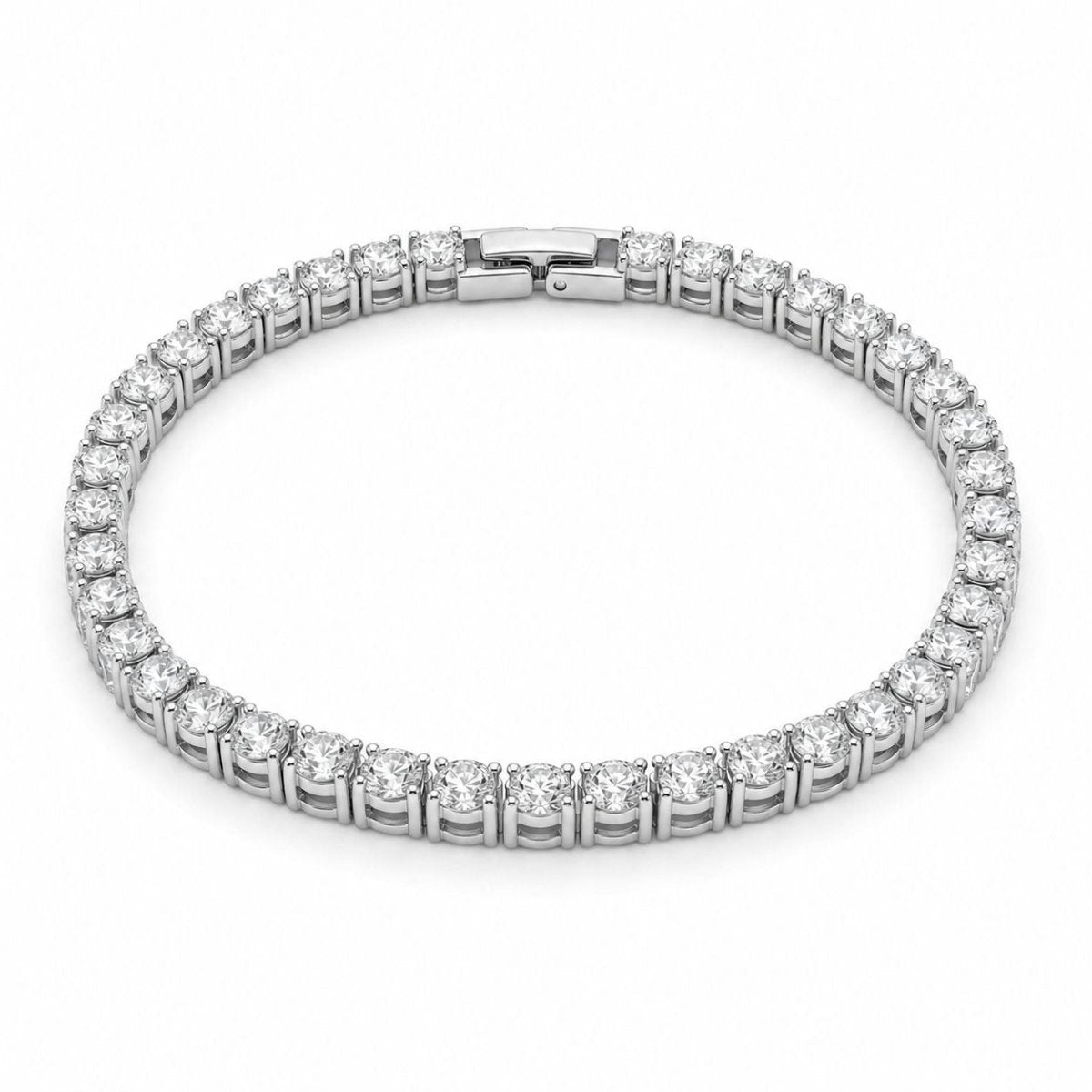 Tennis Unisex Bracelet - Silver#silver