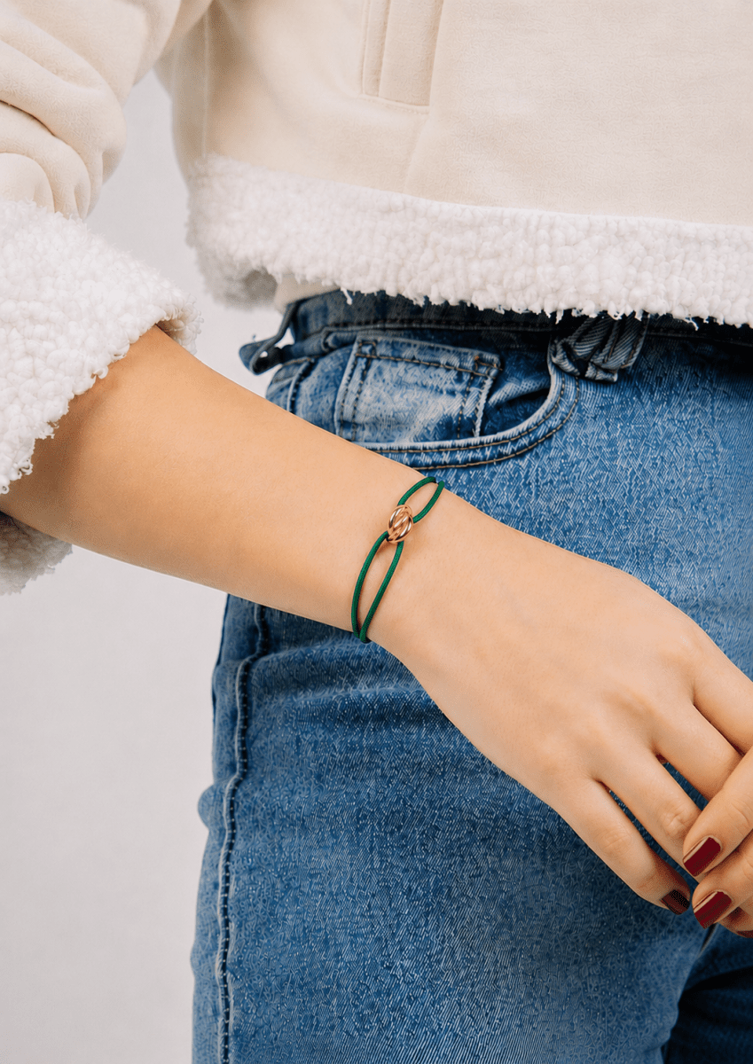 Trinity Unisex Love Bracelet - Green