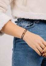 Trinity Unisex Love Bracelet - Black