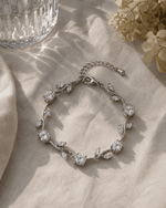 Tulips Bracelet - Crystal Silver
