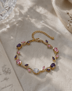 Tulips Bracelet - Violet Gold