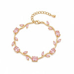 Tulips Bracelet - Blush Pink Gold