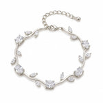 Tulips Bracelet - Crystal Silver