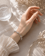 Tulips Bracelet - Crystal Silver